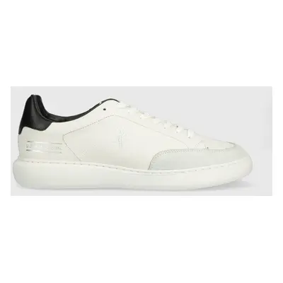 Kožené sneakers boty U.S. Polo Assn. CRYME bílá barva, CRYME005M