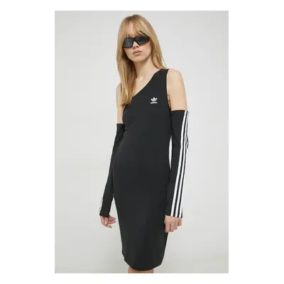 Šaty adidas Originals černá barva, mini