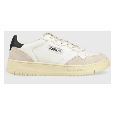 Kožené sneakers boty Karl Lagerfeld KREW KL bílá barva, KL53020