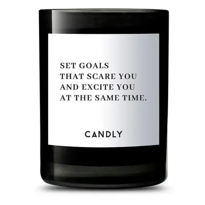 Candly - Vonná sójová svíčka Set goals that scare you and excite you at the same time 250 g