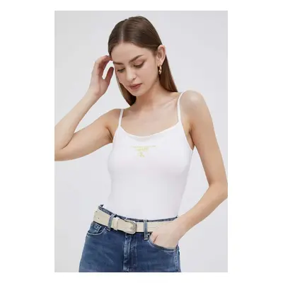 Top Calvin Klein Jeans dámský, bílá barva, J20J221362