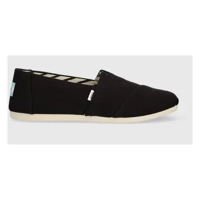 Espadrilky Toms Alpargata černá barva, 10017732