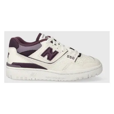 Sneakers boty New Balance BBW550DG bílá barva