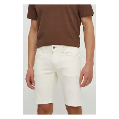 Kraťasy Pepe Jeans TAPER SHORT pánské, béžová barva, PM801084WI5