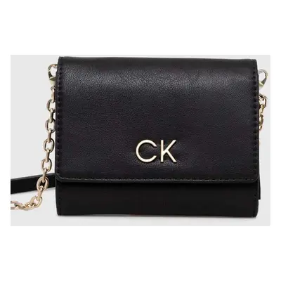 Peněženka Calvin Klein černá barva, K60K611458