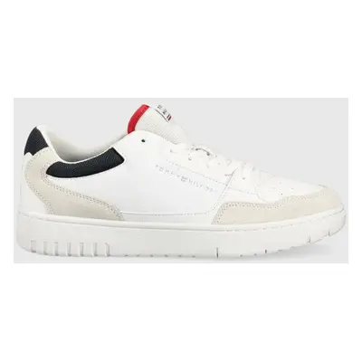 Sneakers boty Tommy Hilfiger TH BASKET CORE RWB bílá barva, FM0FM04730