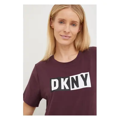 Tričko Dkny fialová barva, DP2T5894