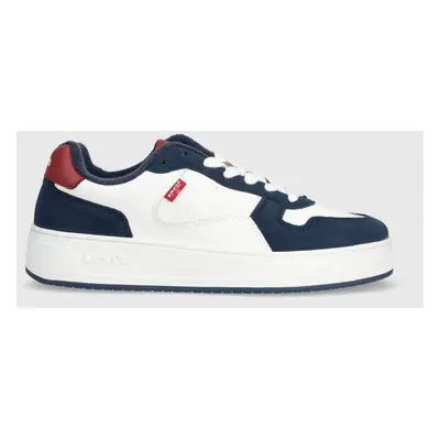 Sneakers boty Levi's GLIDE bílá barva, 235200.151