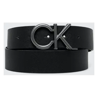 Kožený pásek Calvin Klein pánský, černá barva, K50K511567