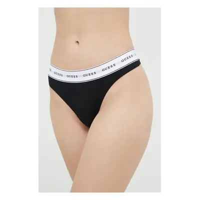 Tanga Guess CARRIE černá barva, O97E04 KBBU1