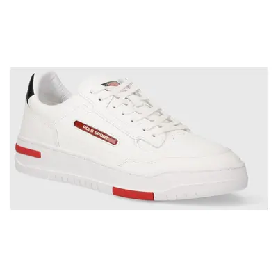 Kožené sneakers boty Polo Ralph Lauren Ps 300 bílá barva, 809931902001