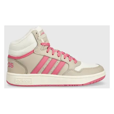 Sneakers boty adidas Originals HOOPS MID 3.0 K bílá barva