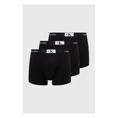 Boxerky Calvin Klein Underwear 3-pack pánské, černá barva, 000NB3529A