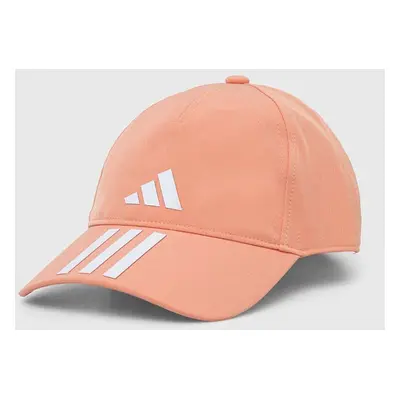 Kšiltovka adidas Performance oranžová barva, s potiskem