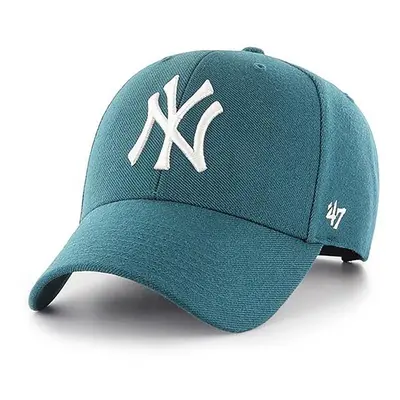 Čepice 47brand MLB New York Yankees zelená barva, s aplikací