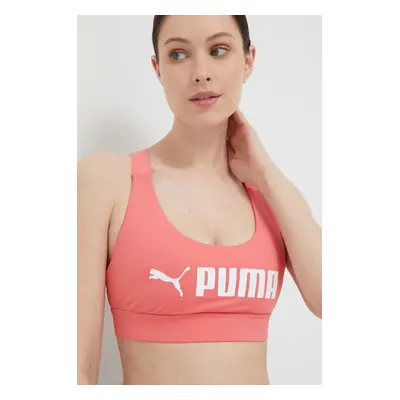 Sportovní podprsenka Puma Fit černá barva