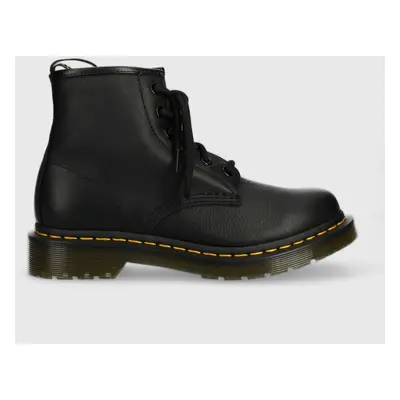 Kožené workery Dr. Martens 101 dámské, černá barva, na platformě, DM30700001