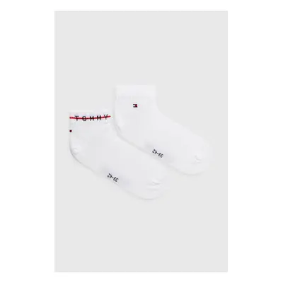 Ponožky Tommy Hilfiger 2-pack pánské, bílá barva, 701222187