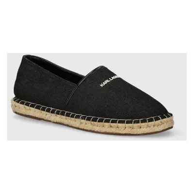 Espadrilky Karl Lagerfeld KAMINO černá barva, KL70104