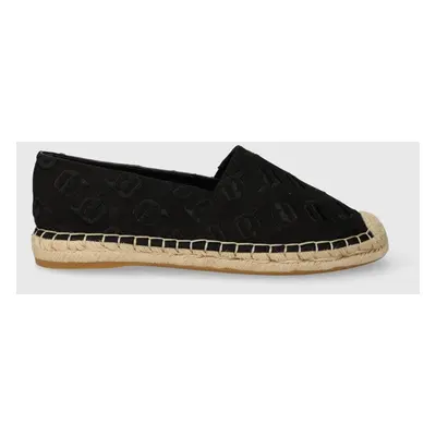 Espadrilky Karl Lagerfeld KAMINI NFT černá barva, KL80124A