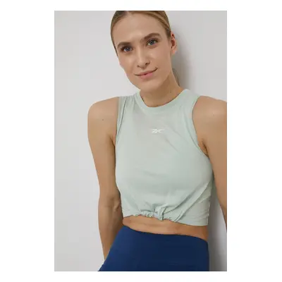 Top Reebok HG0830 dámský, zelená barva, HG0830-LGTSAG