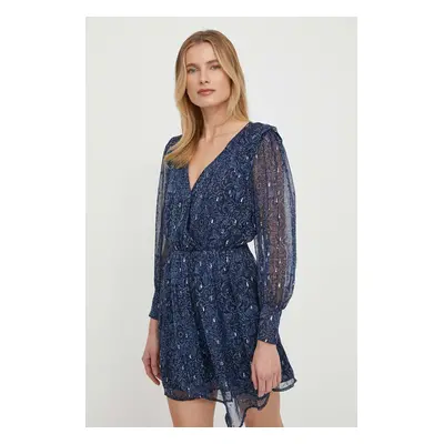 Šaty Pepe Jeans Camille tmavomodrá barva, mini, PL953521