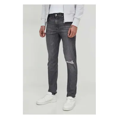 Džíny Calvin Klein Jeans pánské, šedá barva, J30J324835