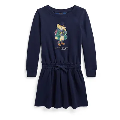 Dívčí šaty Polo Ralph Lauren tmavomodrá barva, mini