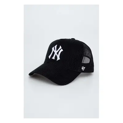 Kšiltovka 47brand MLB New York Yankees černá barva, s aplikací