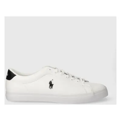 Kožené sneakers boty Polo Ralph Lauren Longwood bílá barva, 816923069001