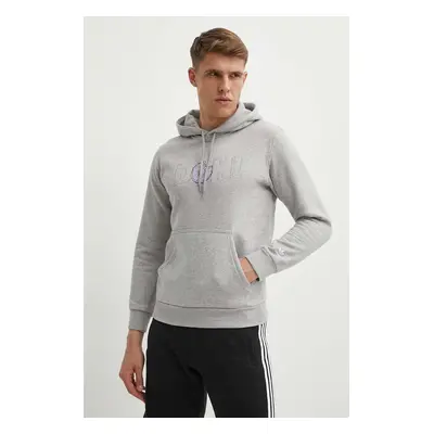 Mikina adidas Originals HA5816 pánská, šedá barva, s aplikací