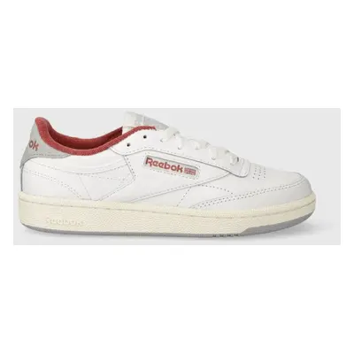 Kožené sneakers boty Reebok Club C 85 bílá barva