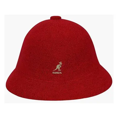 Klobouk Kangol Bermuda Casual červená barva, 0397BC.SCARLET-SCARLET