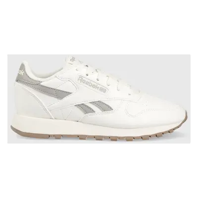 Sneakers boty Reebok Classic Vegan bílá barva, HQ7195-CHALK/PUGR