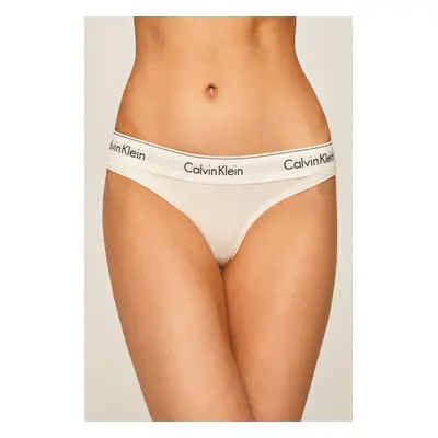 Tanga Calvin Klein Underwear bílá barva, 0000F3786E