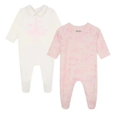 Kojenecké bavlněné dupačky Kenzo Kids 2-pack