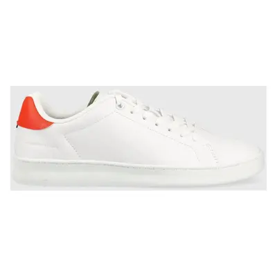 Kožené sneakers boty Tommy Hilfiger COURT SNEAKER LEATHER CUP bílá barva