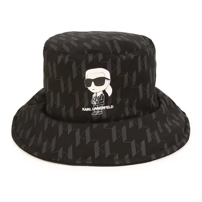 Dětský klobouk Karl Lagerfeld černá barva