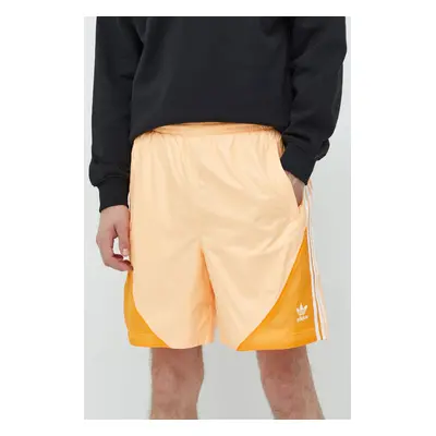 Kraťasy adidas Originals pánské, oranžová barva