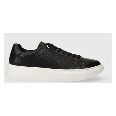 Kožené sneakers boty BOSS Amber černá barva, 50513433