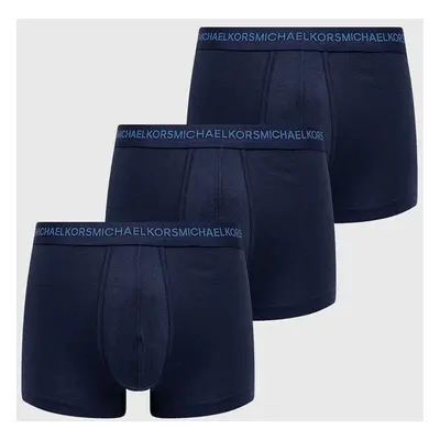 Boxerky MICHAEL Kors (3-pack) pánské, tmavomodrá barva, 6BR1T10773