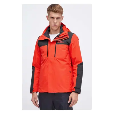 Outdoorová bunda Jack Wolfskin Jasper 3in1 červená barva