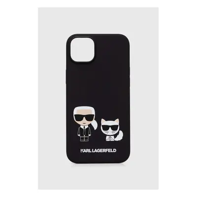 Obal na telefon Karl Lagerfeld iPhone 14 Plus 6,7 černá barva