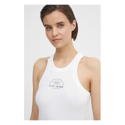 Top Pepe Jeans KATE dámský, béžová barva, PL505852