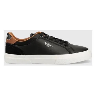 Sneakers boty Pepe Jeans KENTON COURT černá barva, PMS30839