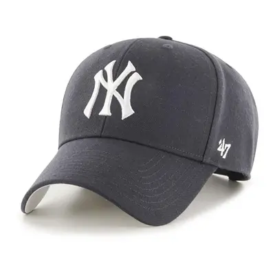 Kšiltovka 47brand MLB New York Yankees tmavomodrá barva, s aplikací