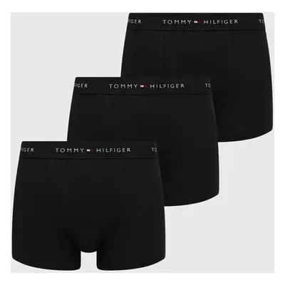 Boxerky Tommy Hilfiger 3-pack pánské, černá barva, UM0UM02763