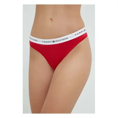 Tanga Tommy Hilfiger červená barva, UW0UW03835