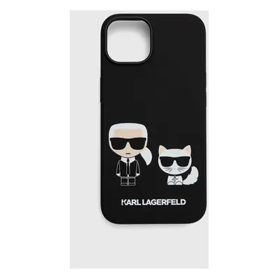 Obal na telefon Karl Lagerfeld iPhone 14 6,1" černá barva