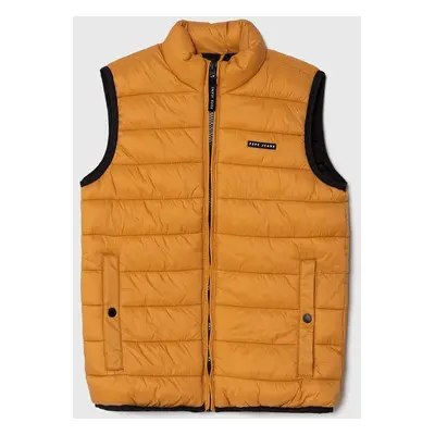 Dětská vesta Pepe Jeans Outerw Gilet oranžová barva